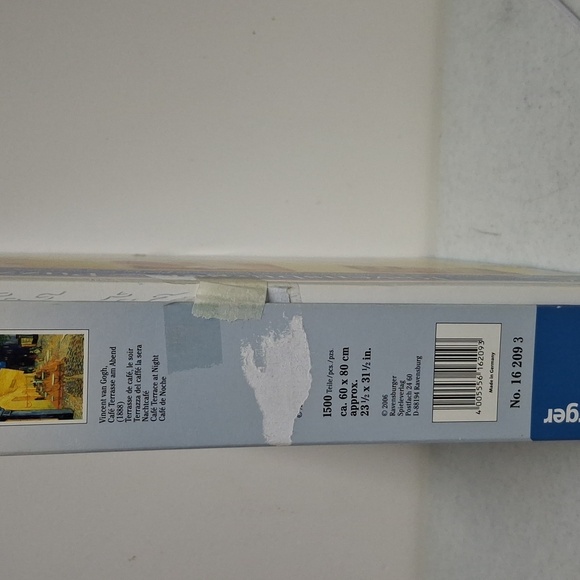 Ravensburger 1500 Piece Puzzle Vincent Van Gogh - Picture 2 of 2